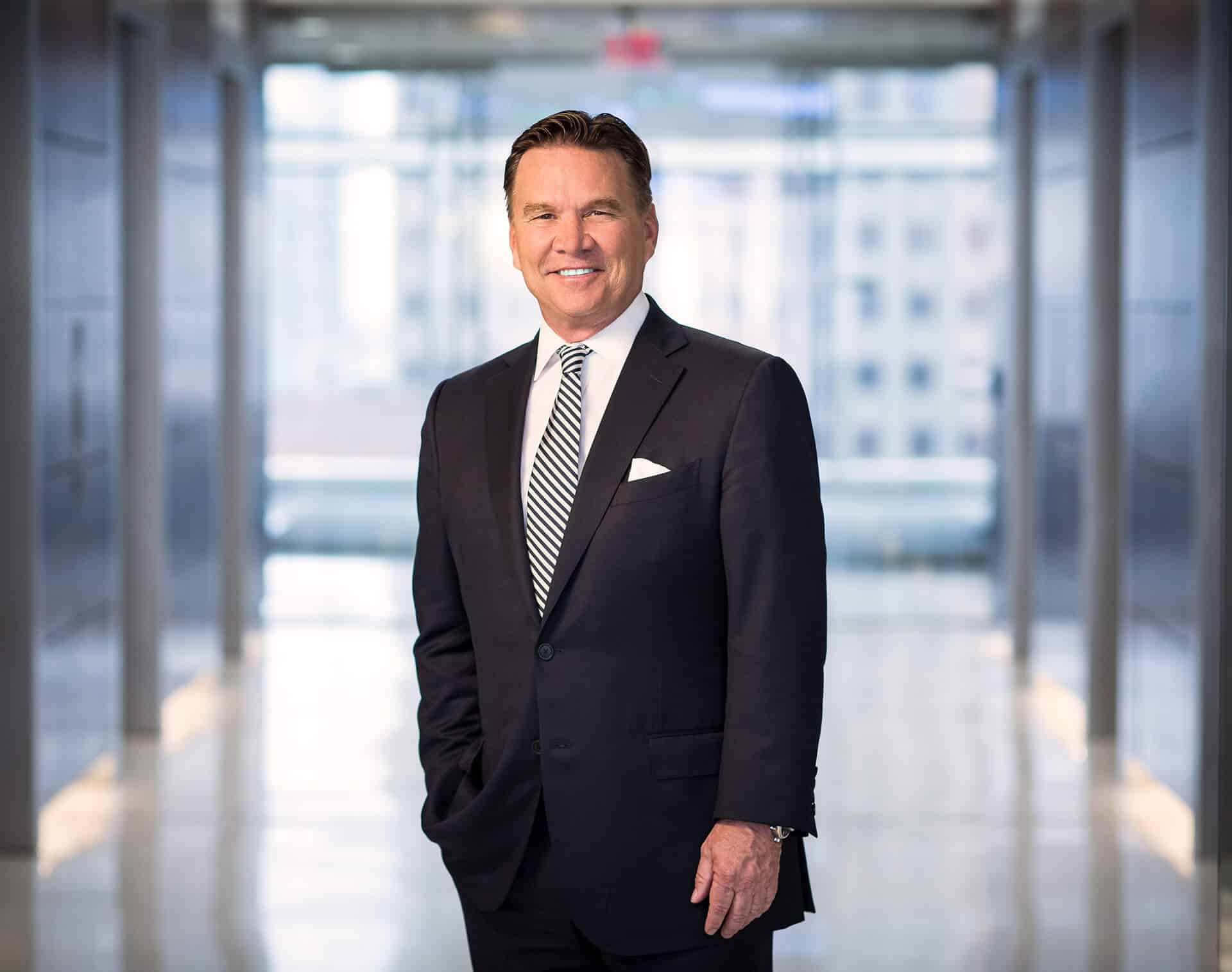Stifel’s Ron Kruszewski Man in office lobby